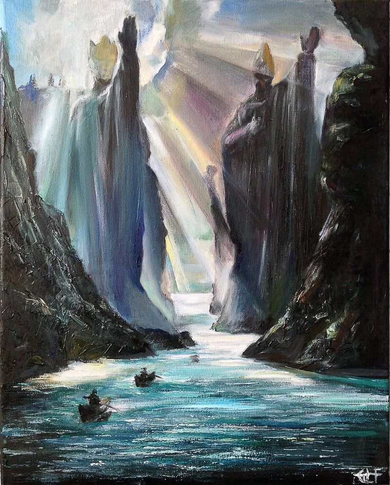801x997 The Argonath, Painting