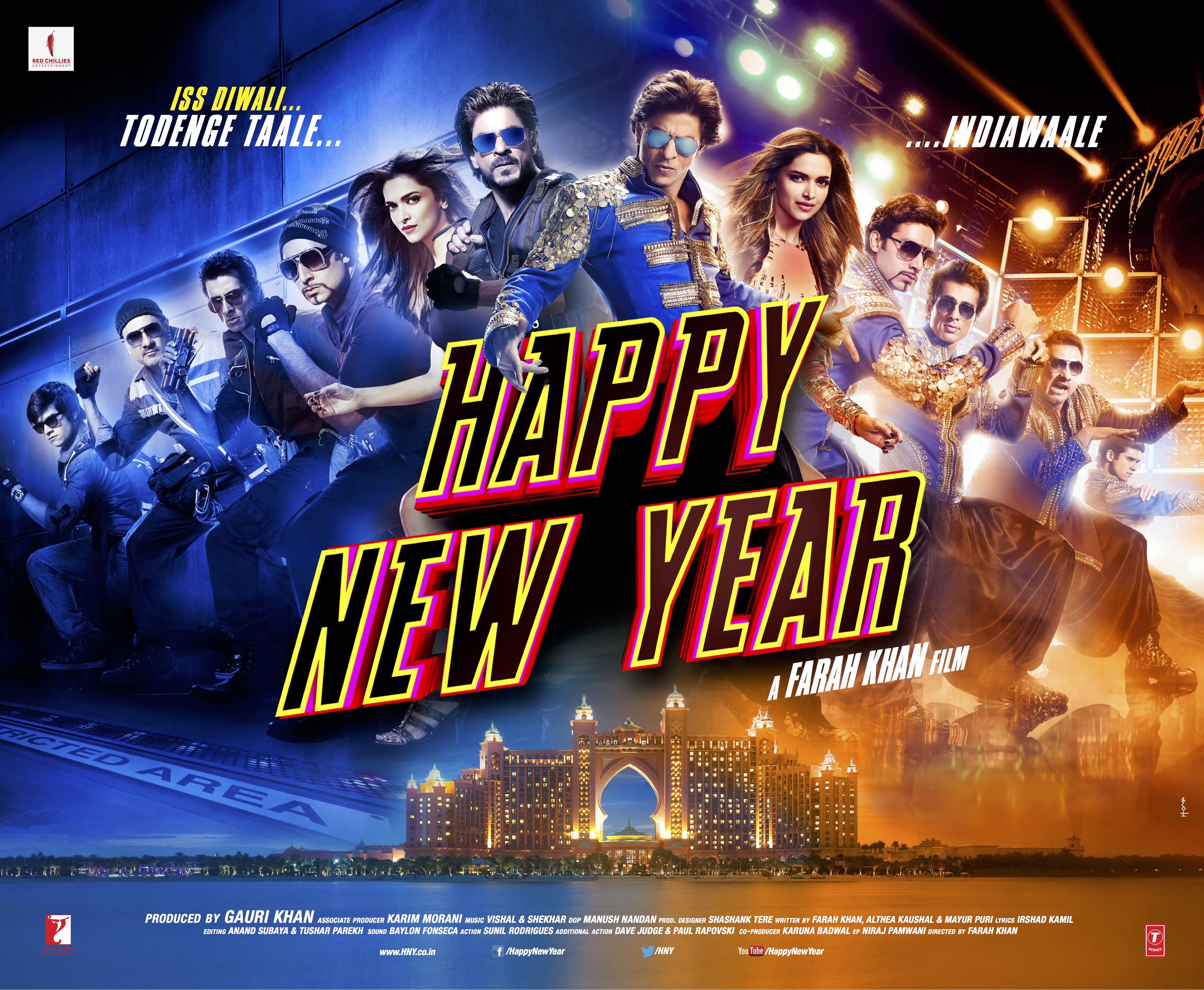 3761x3094 Happy New Year Movie Dialogues (Famous Quotes)