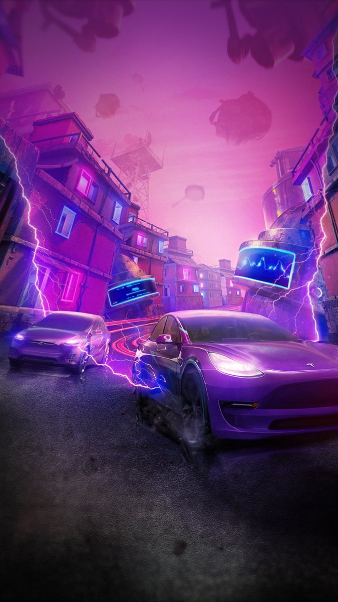 675x1200 Tesla Asia up the energetic wallpaper, and charge your everyday adventure！ / X