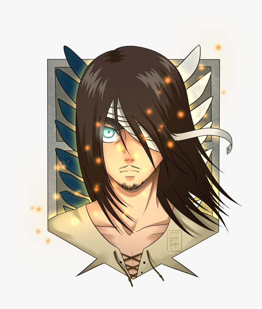 860x1014 Attack On Titan Eren Long Hair, HD Png Download, Transparent Png Image
