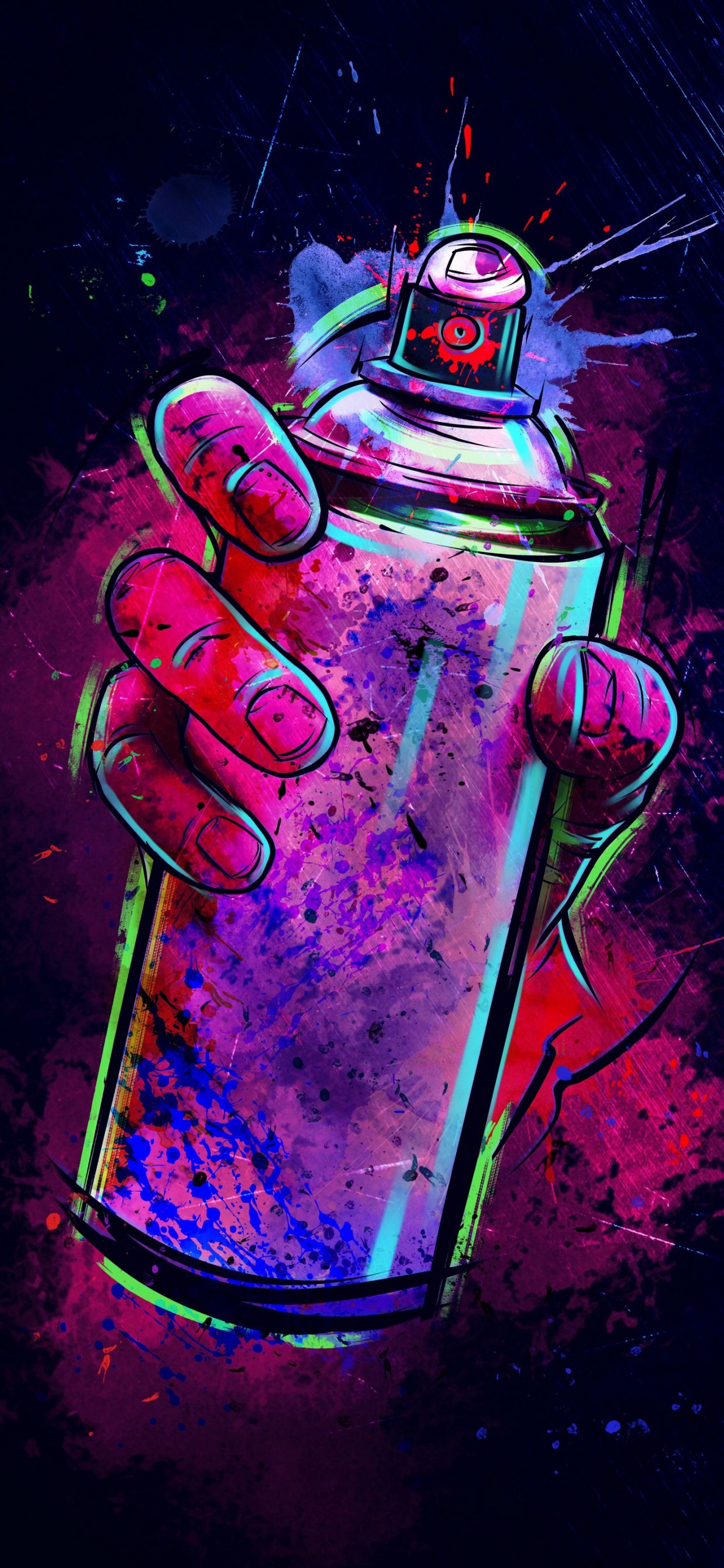 1242x2688 Wallpaper Spray Can, Spray Paint, Aerosol Spray, Graffiti, Street Art, Background Free Image