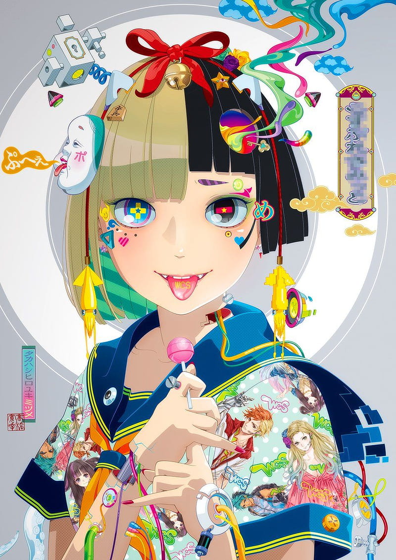 800x1131 Anime Pop Art, girl, japanese, pop art, school, HD phone wallpaper
