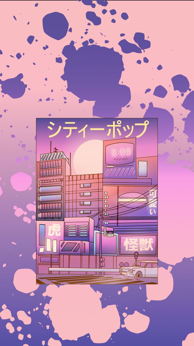 675x1200 Citypop aesthetic. City pop aesthetic wallpaper, Abstract art wallpaper, Kawaii wallpaper