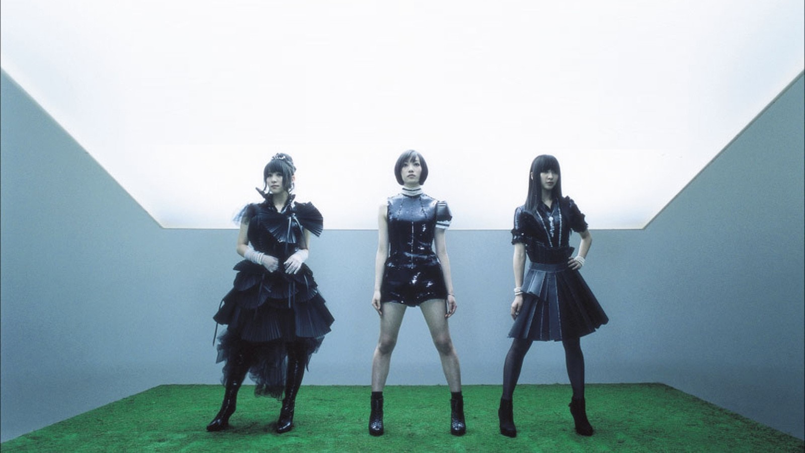 1600x900 illustration, women, Asian, album covers, costumes, Perfume Band, J pop, monument, screenshot Gallery HD Wallpaper