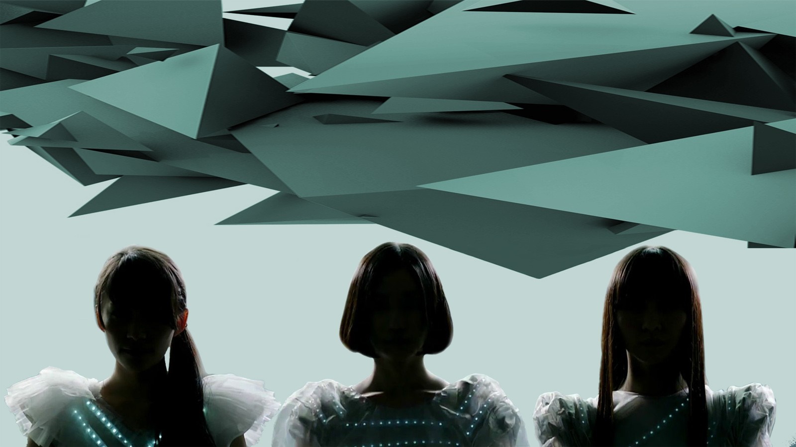 1600x900 contrast, women, Asian, airplane, geometry, military aircraft, Perfume, Perfume Band, J pop, ART, shape, wing, screenshot, fighter aircraft Gallery HD Wallpaper