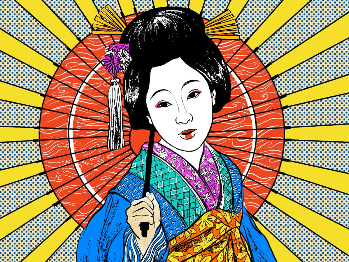 1200x900 Japanese Pop Art Wallpaper
