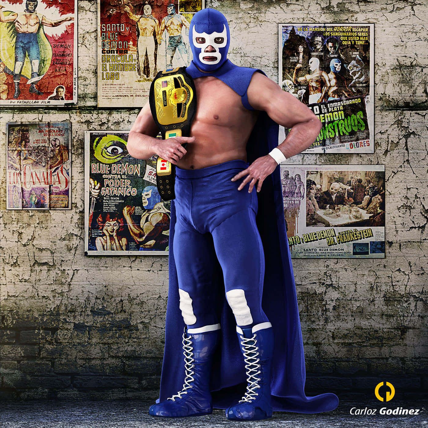 1400x1400 Blue Demon Wallpaper