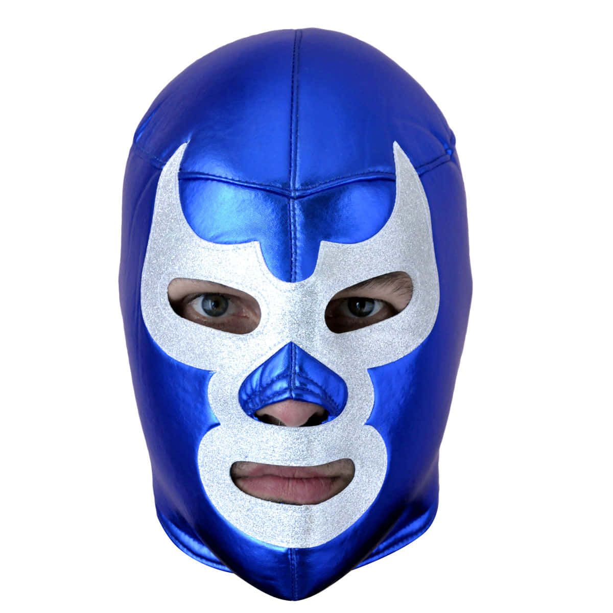 1200x1200 Download Blue Demon Blue Mask Closeup Wallpaper