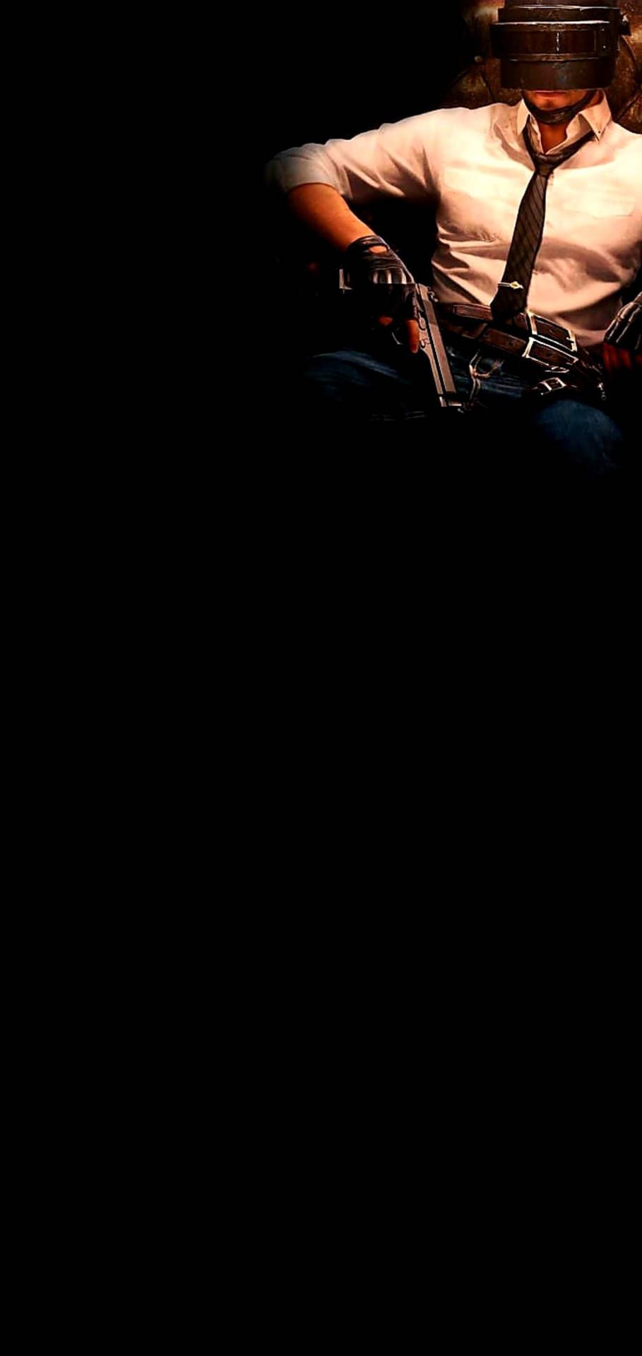 909x1920 Download Dark Android Pubg Victor Character Wallpaper