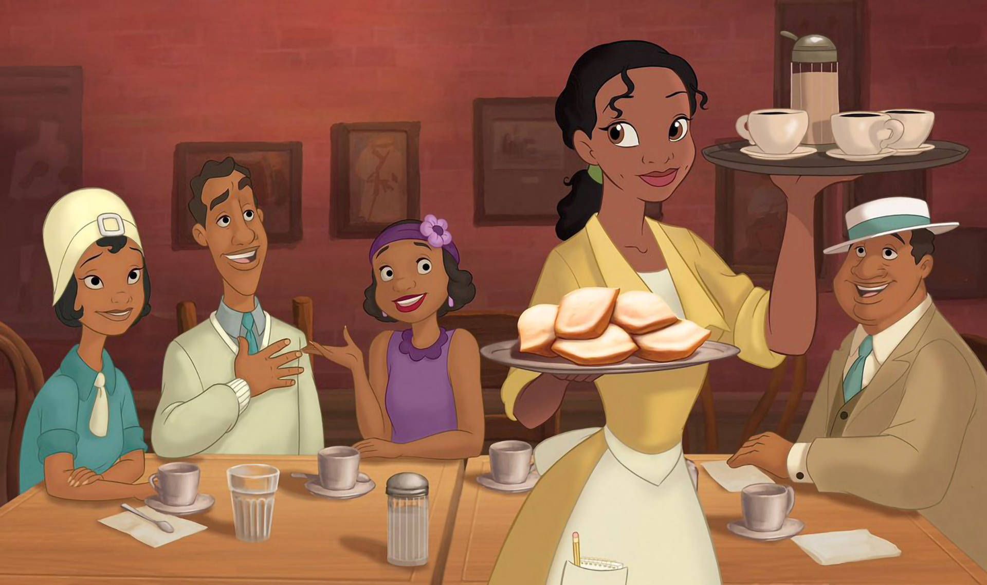 1920x1138 Download The Princess And The Frog Waitress Tiana Wallpaper