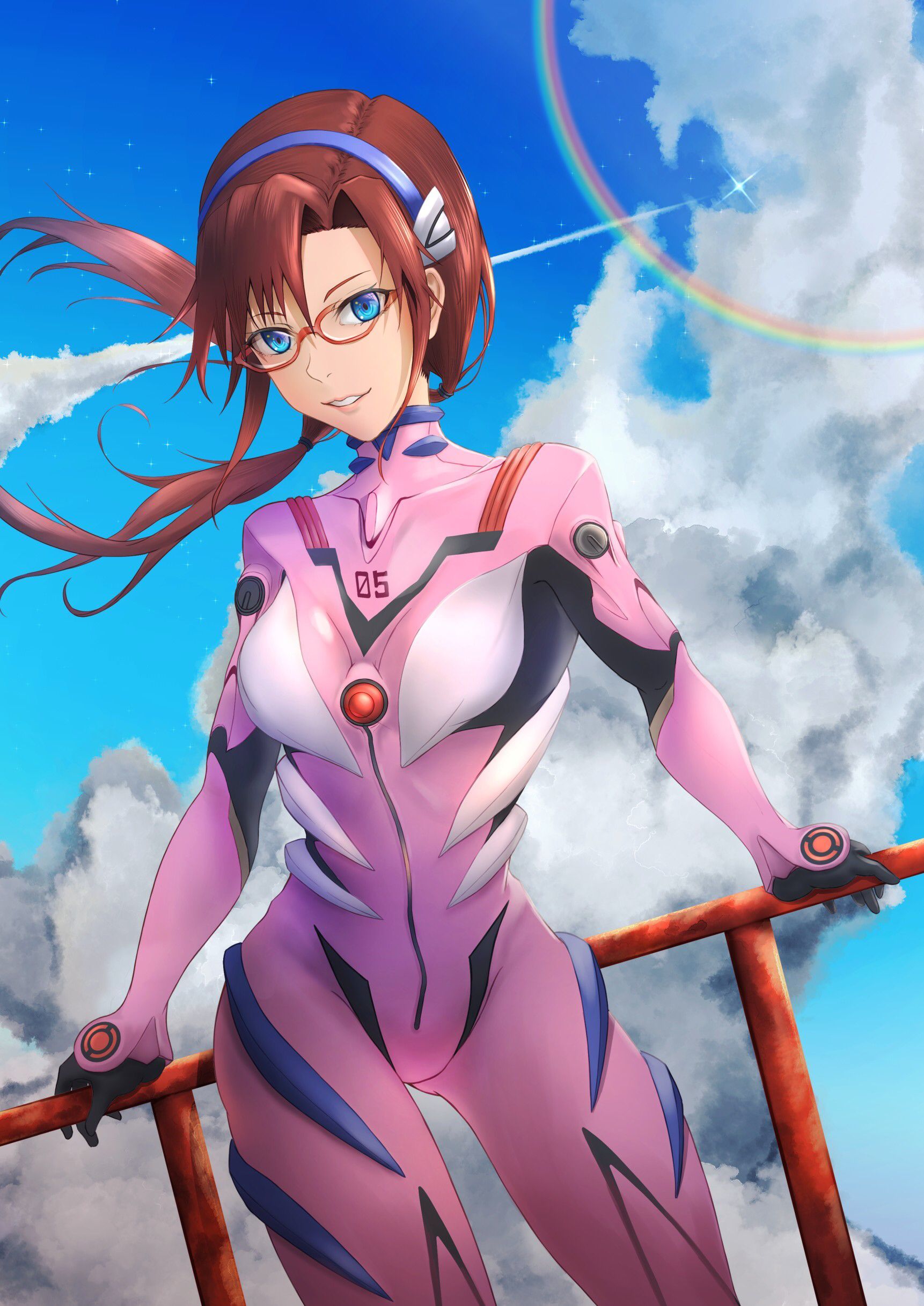 1722x2435 Anime Anime Girls Rebuild Of Evangelion Neon Genesis Evangelion Makinami Mari Illustrious Long Hair Wallpaper:1722x2435