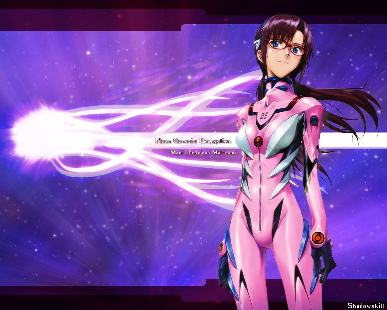 1280x1024 Neon Genesis Evangelion Wallpaper: Mari Illustrious Makinami