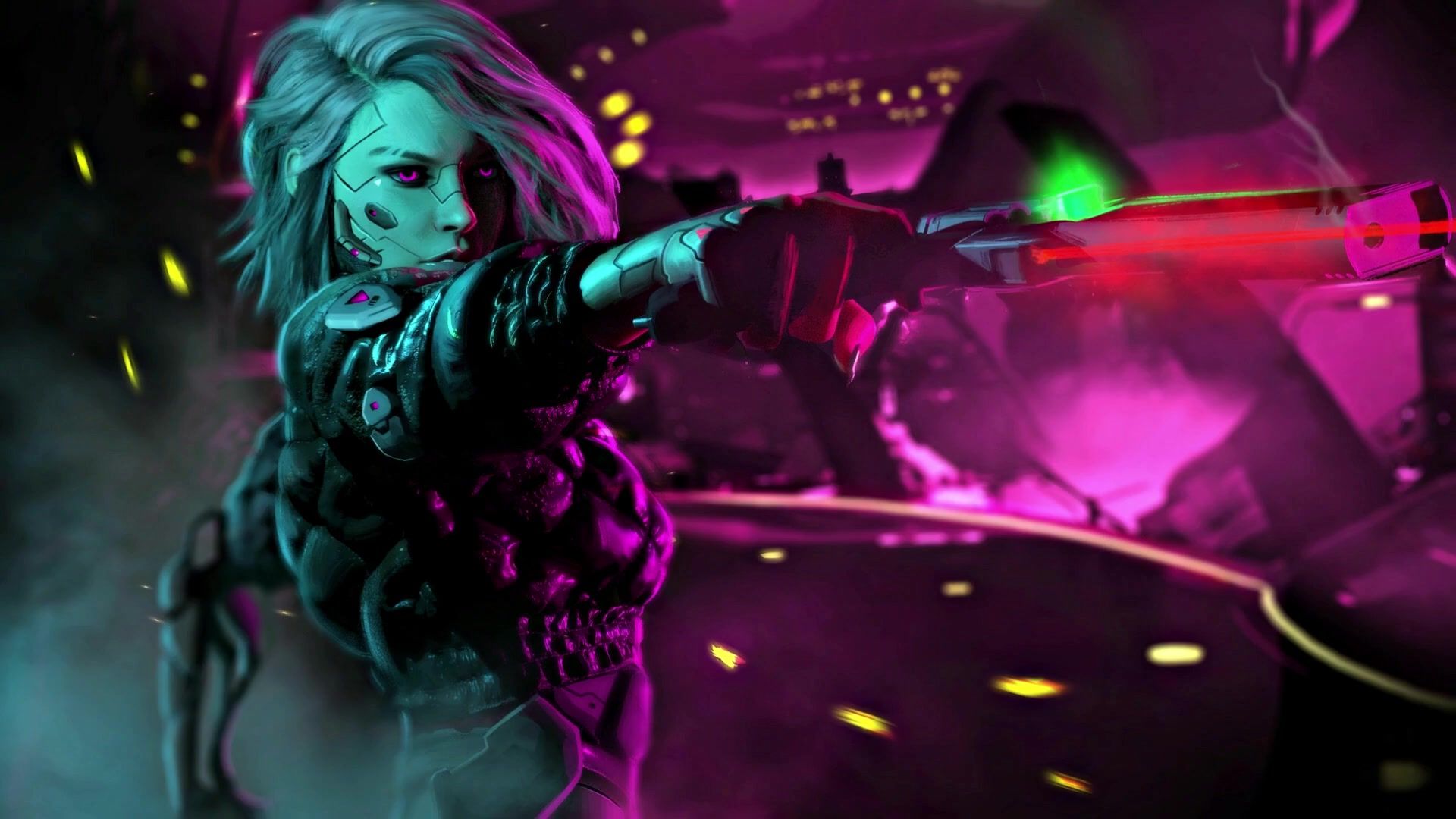 1920x1080 Cyber Punk Cyborg Girl 4k Live Wallpaperx1080 Gallery HD Live Wallpaper