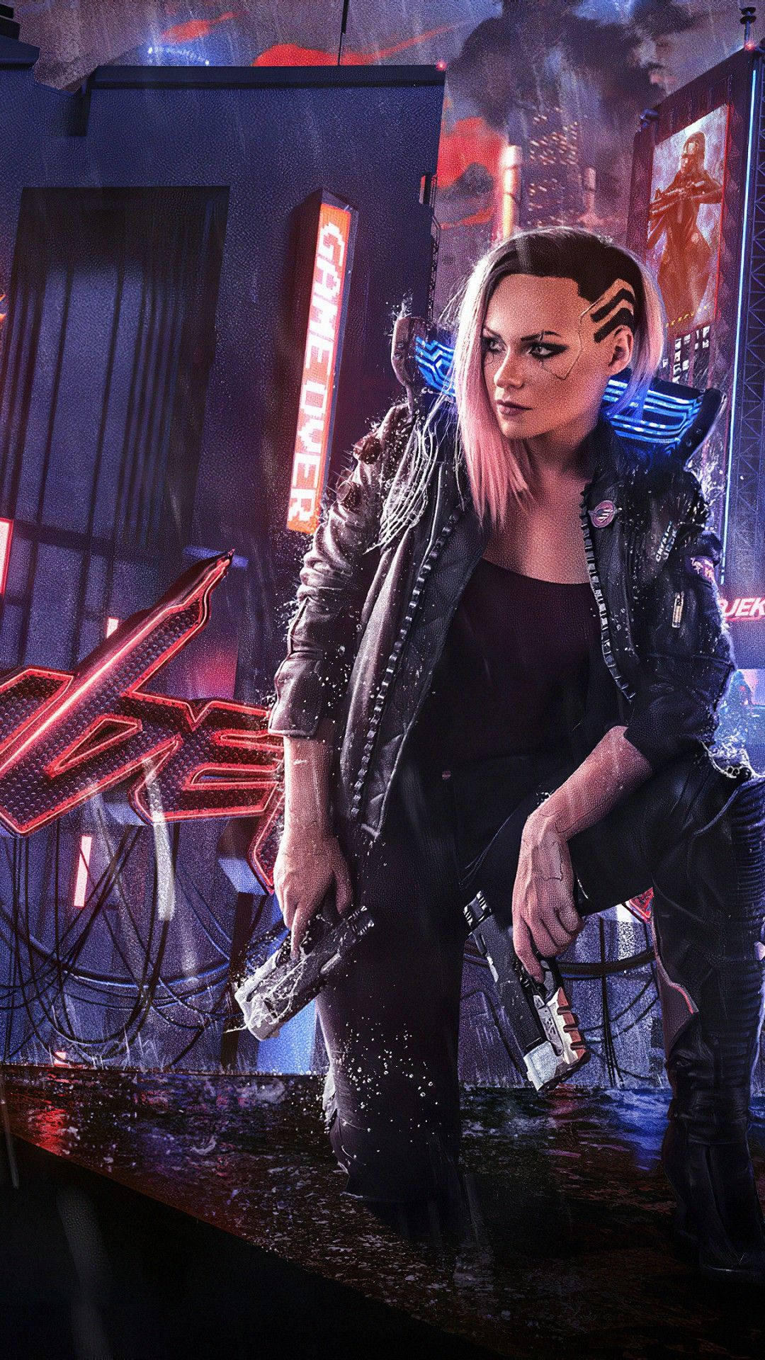 1080x1920 Download Cyber Girl V Cyberpunk 2077 iPhone Wallpaper