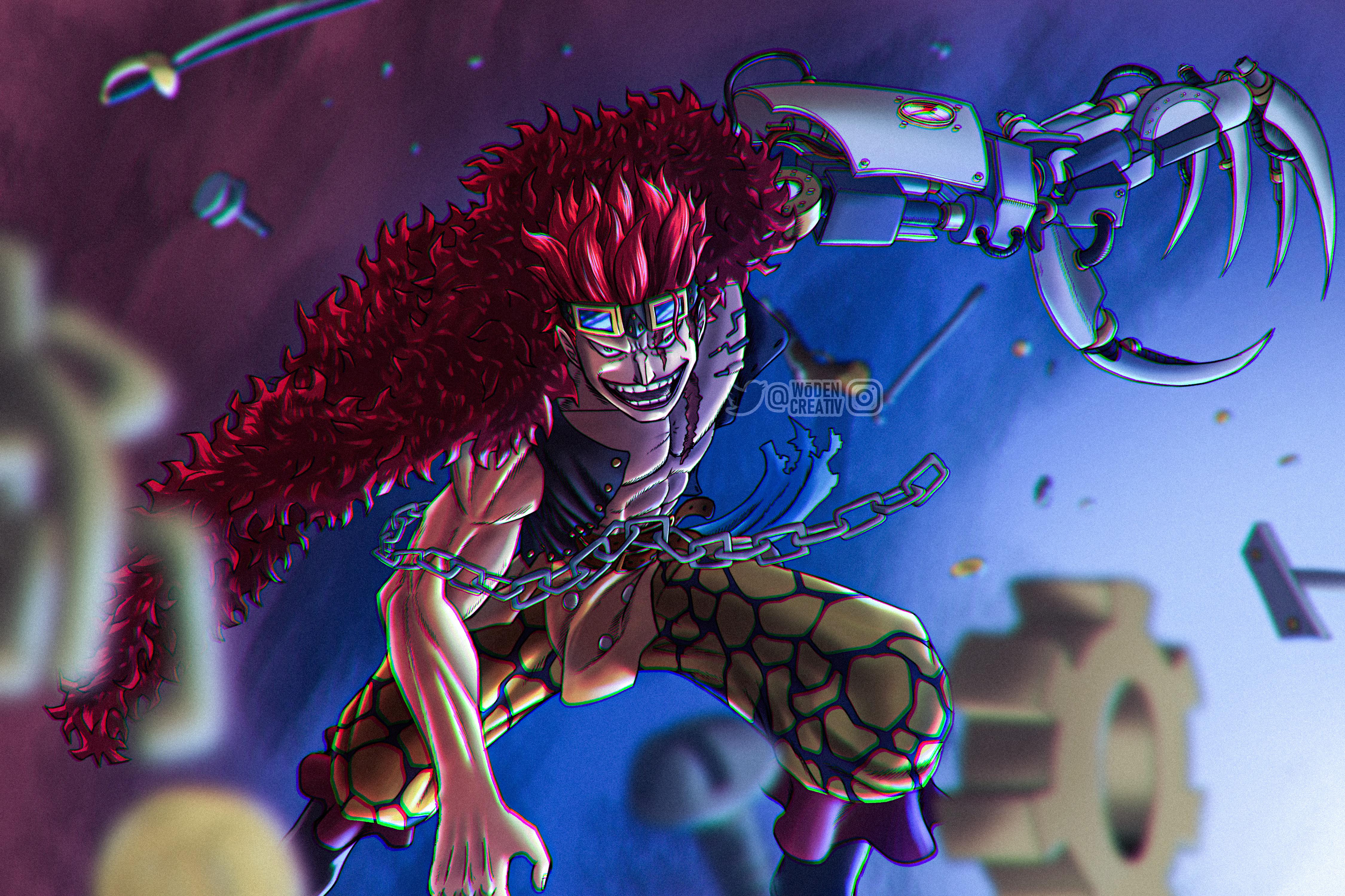 4500x3000 EUSTASS CAPTAIN KID drawing