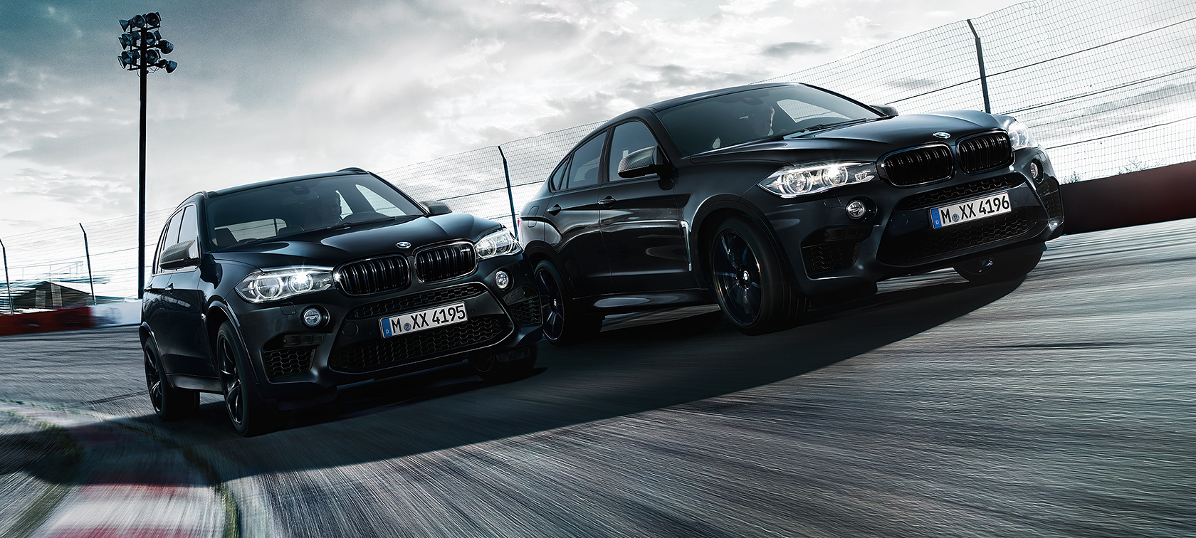 1680x756 BMW X5M and BMW X6M as new Black Fire Edition