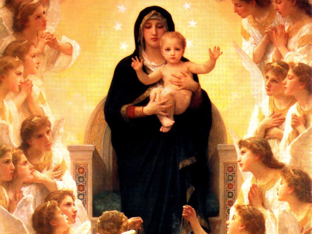 1024x768 Mary Baby Jesus Wallpaper Free Download