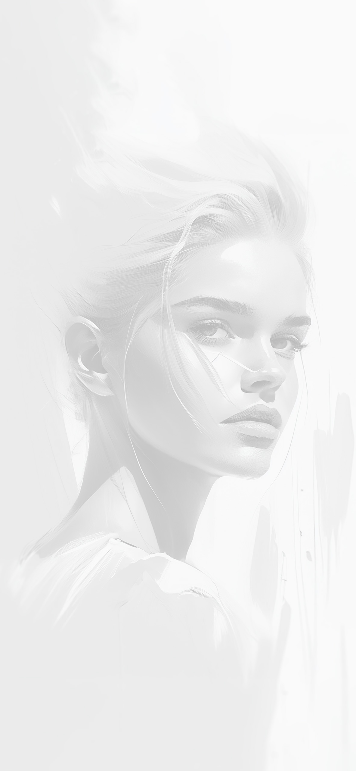 1183x2560 Aesthetic Girl White Wallpaper Aesthetic Wallpaper iPhone