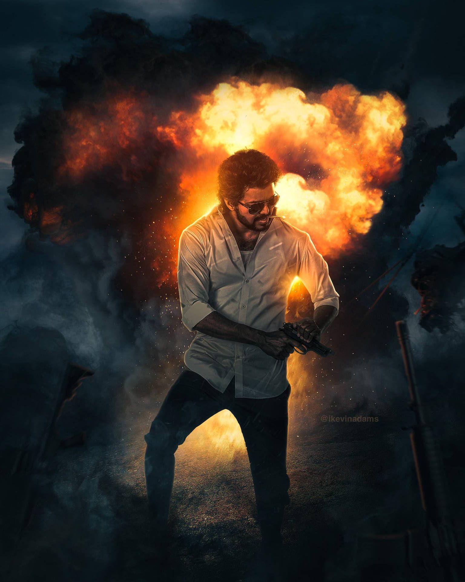 1536x1920 Vijay New Wallpaper