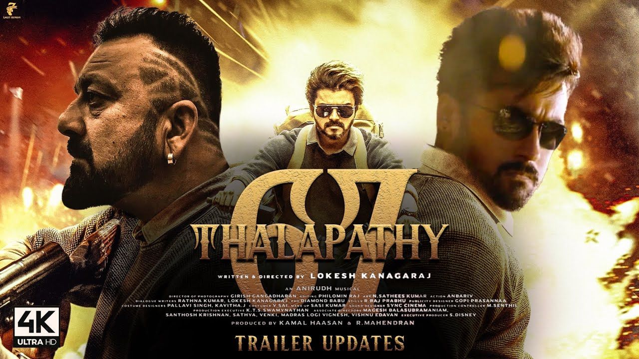 1280x720 Thalapathy67. Official Updates. Thalapathy Vijay. Sanjay Dutt. Suriya. latest movie