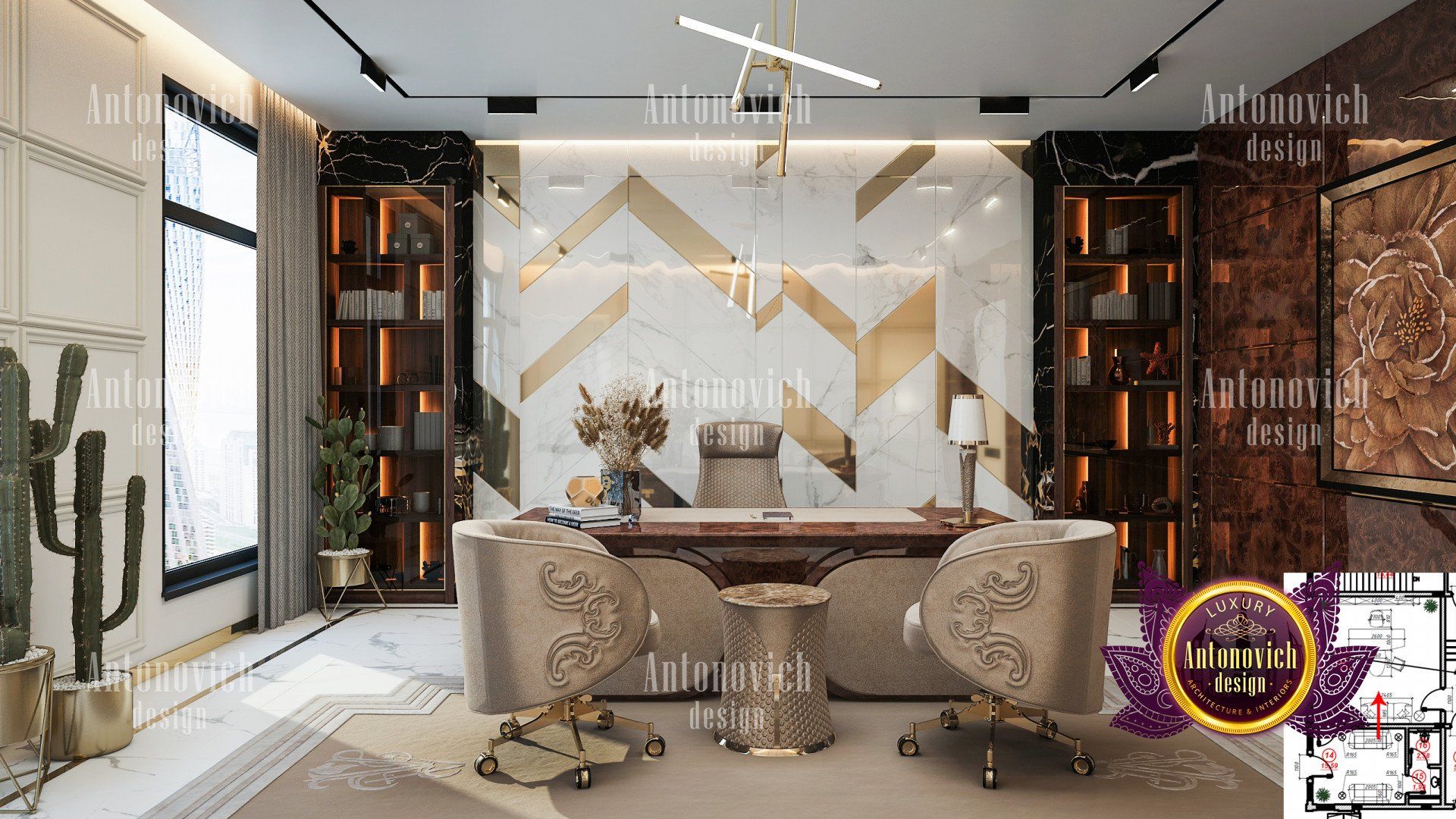 1920x1080 Luxurious Office Design Dubai