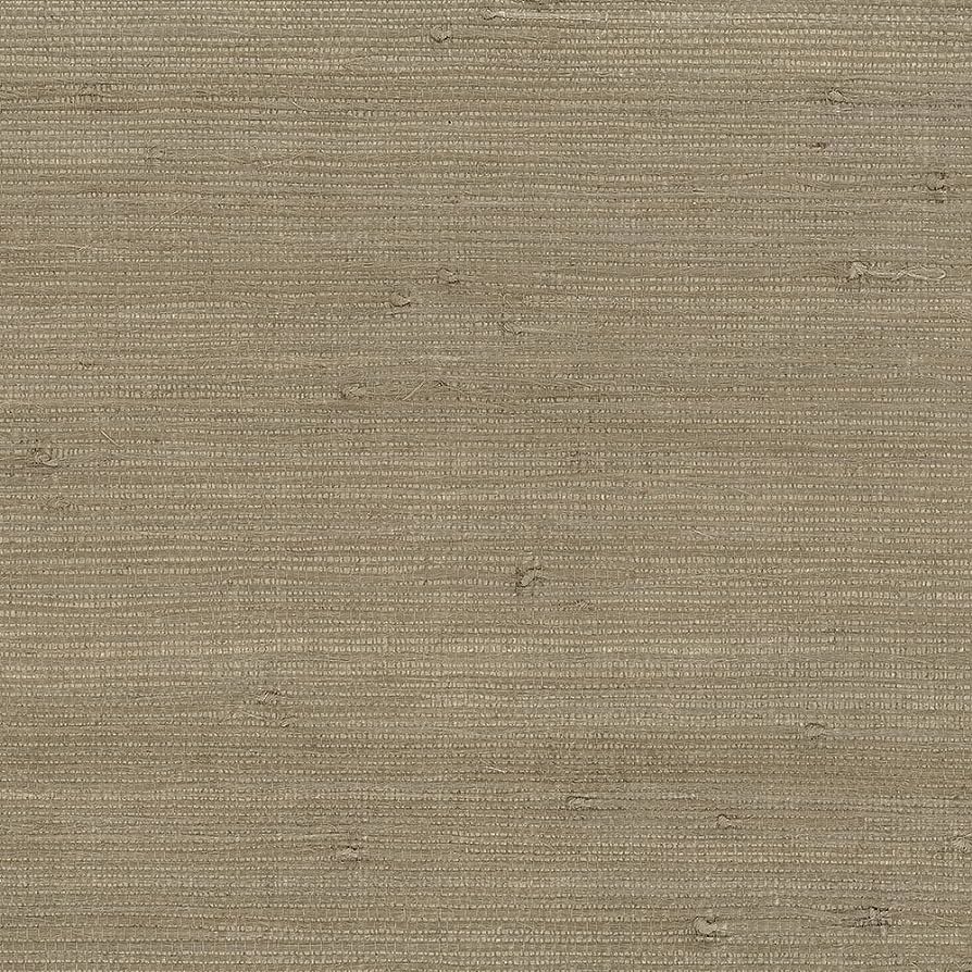 894x894 Norwall NW488 431 Jackson Series Raw Jute Paper Weave Grass Cloth Design Large Wallpaper Roll, 26 W X 24' L, Grey Mint Tinge