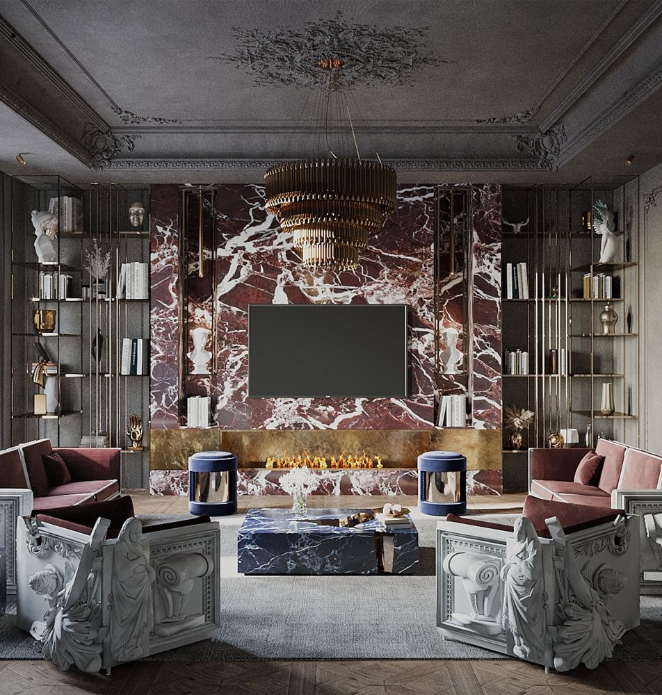 952x1000 Luxury Modern Office with an Exotic Atmosphere