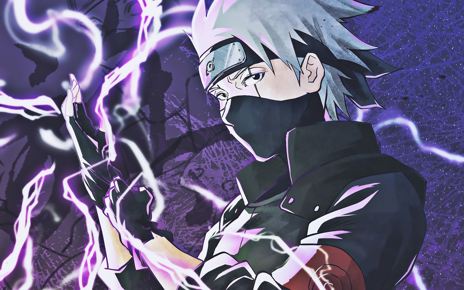 1920x1200 Download wallpaper Kakashi Hatake, purple lightings, Naruto characters, Sharingan, battle, Hatake Kakashi, manga, Naruto, Kakashi Hatake Naruto for desktop with resolution 1920x1200. High Quality HD picture wallpaper