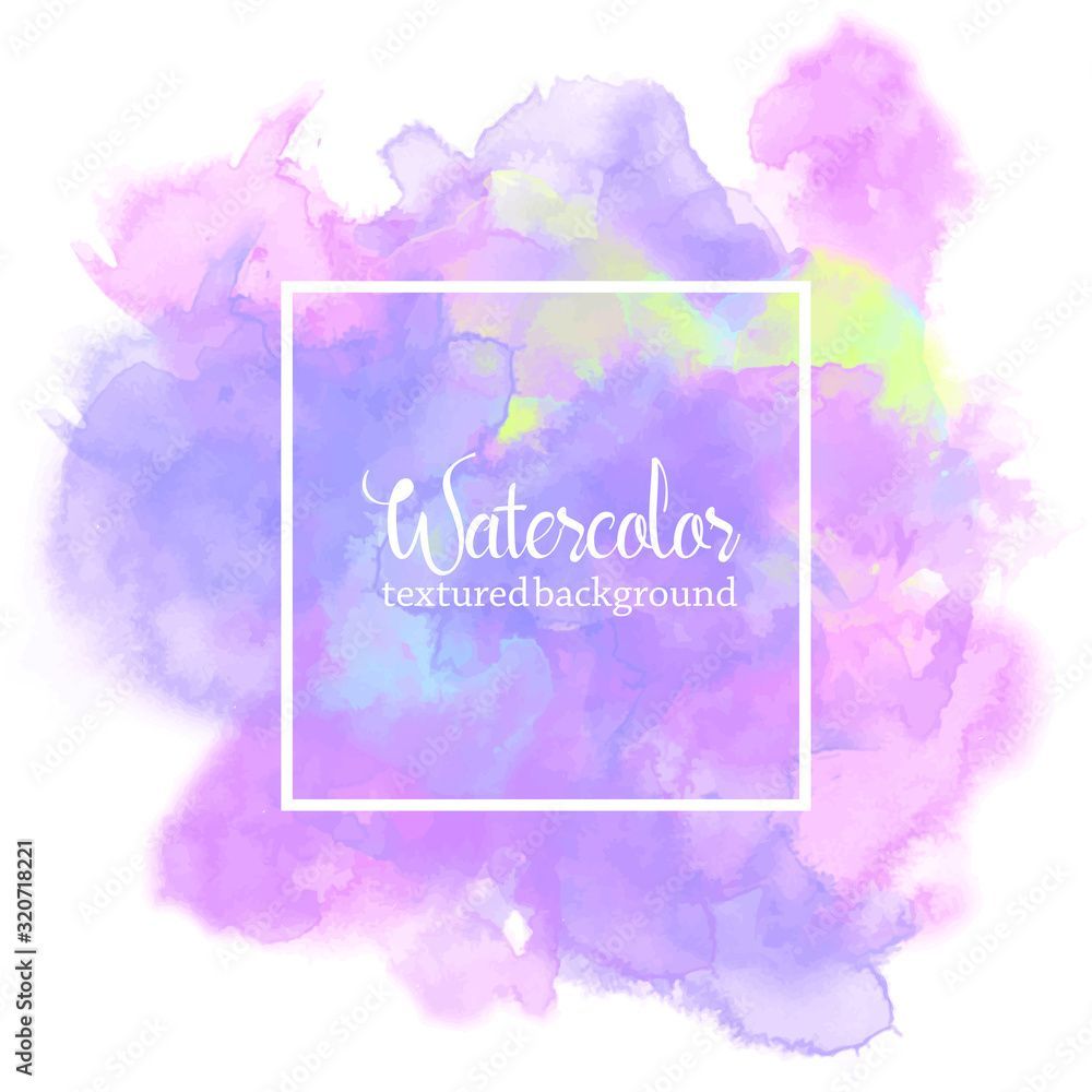 1000x1000 abstract colorful rainbow water color splash on white background. hand drawn paper texture vector wallpaper, card, background, print, grunge poster, art design, graphic. hand painted watercolor splash Stock Vector