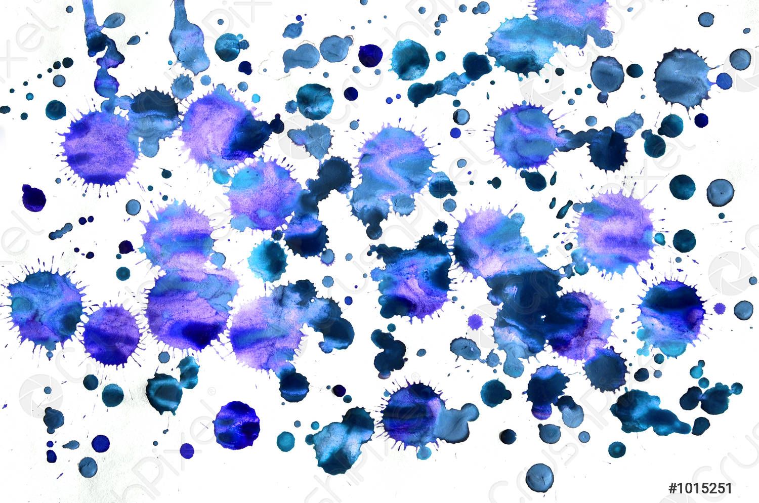1500x994 Colorful blue watercolor wet brush paint liquid background for wallpaper