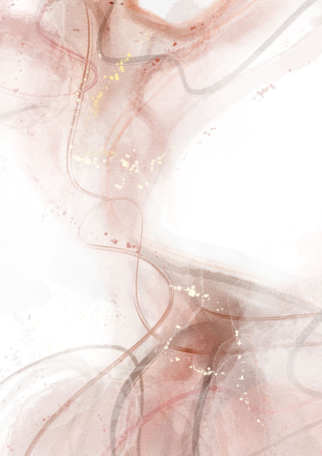 1131x1600 Wallpaper With Pink Watercolor Splash Art Page Border Background Word Template And Google Docs For Free Download