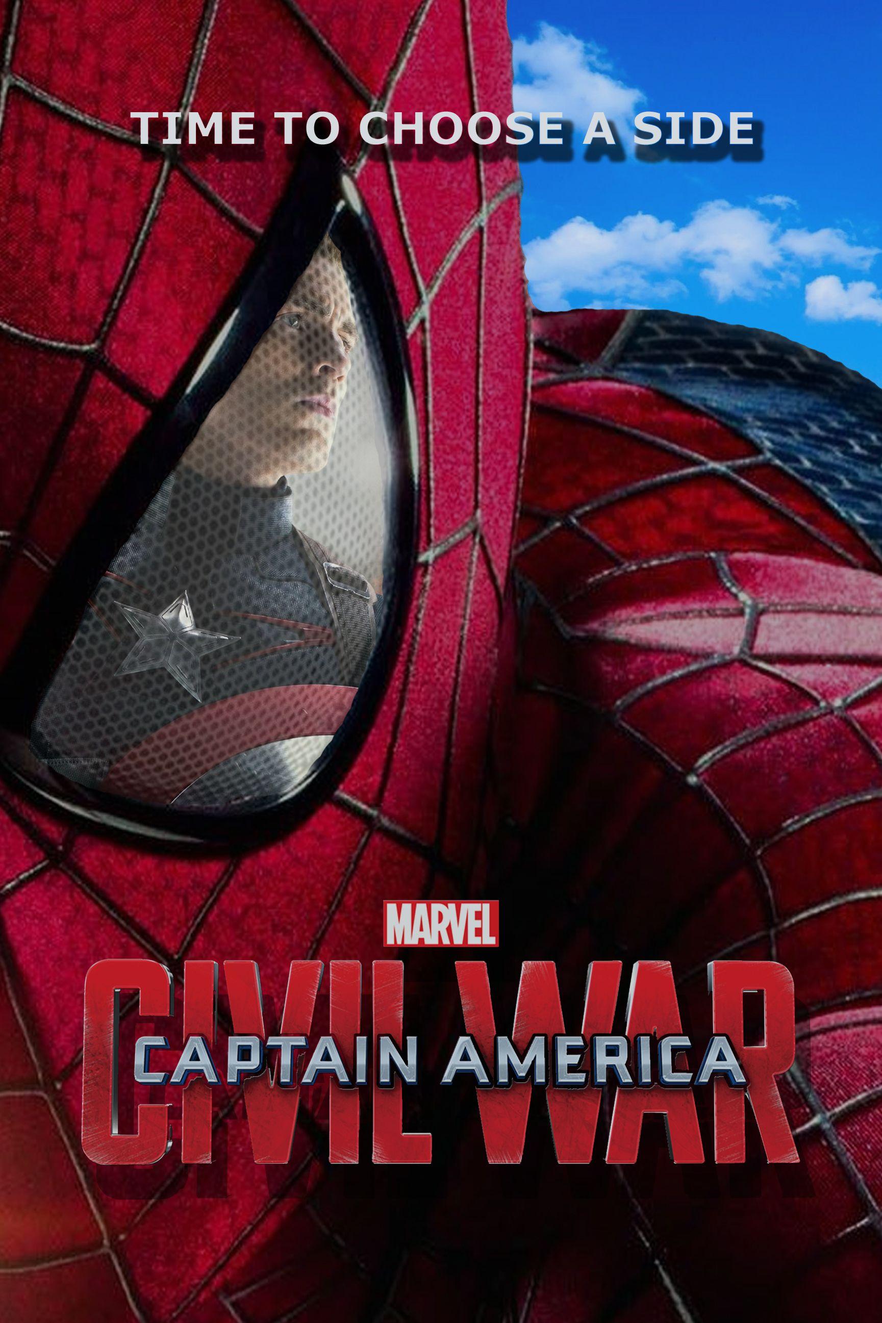1729x2594 Captain America Civil War: (Spider Man) Captain A. By James FunArt