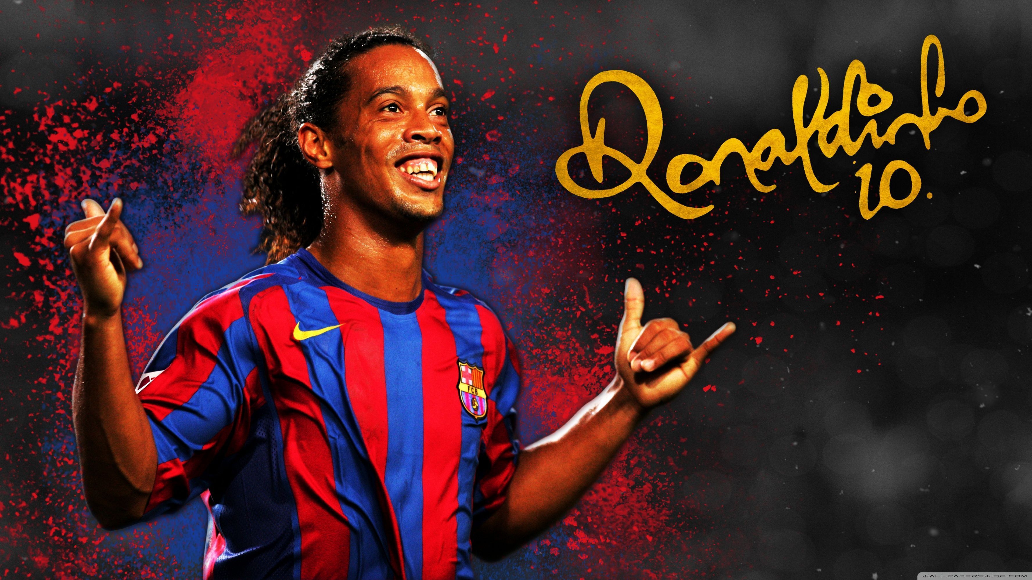 3554x1999 Ronaldinho Wallpaper