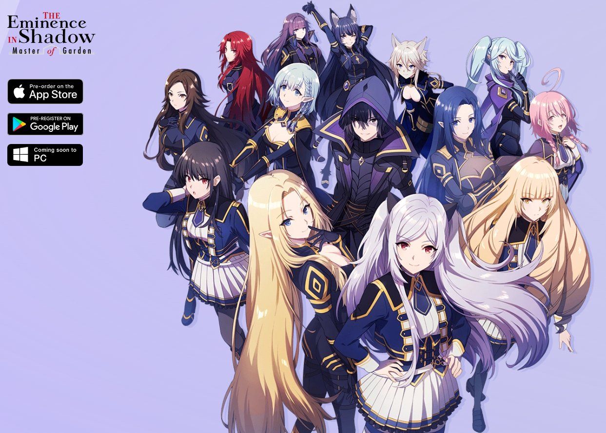 1243x890 Kars and PC game The Eminence in Shadow: Master of Garden will be receiving a worldwide release excluding East Asia, Belgium and the Netherlands by Crunchyroll Games to release