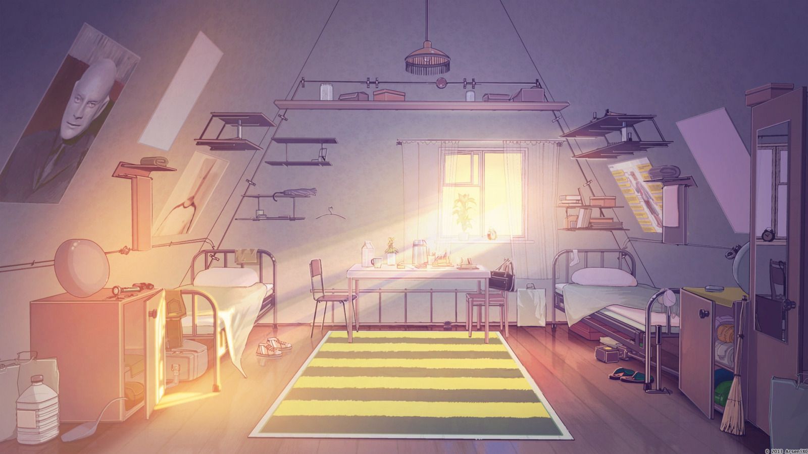 1600x900 Download wallpaper light, the room, Everlasting Summer, Summer camp, Fantomas, section games in resolution 1600x900