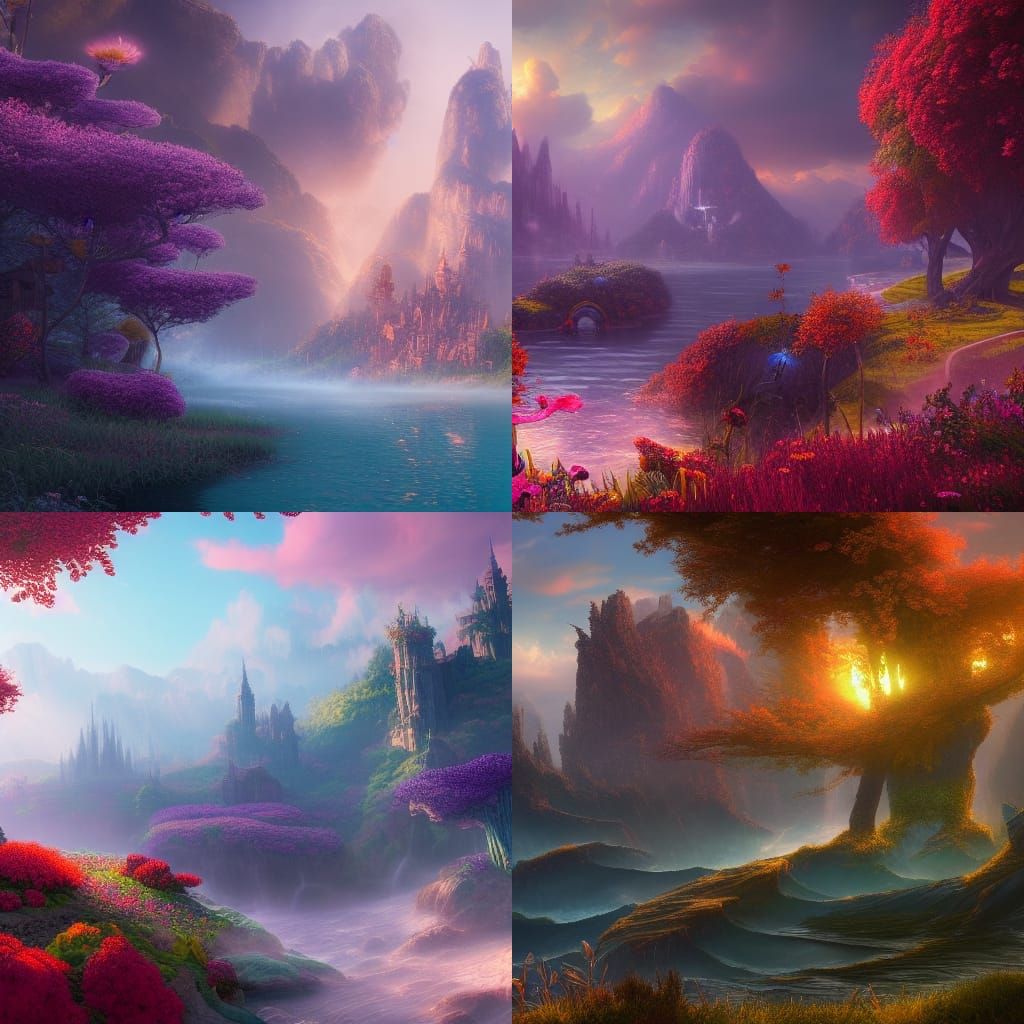 1024x1024 Everlasting summer Generated Artwork