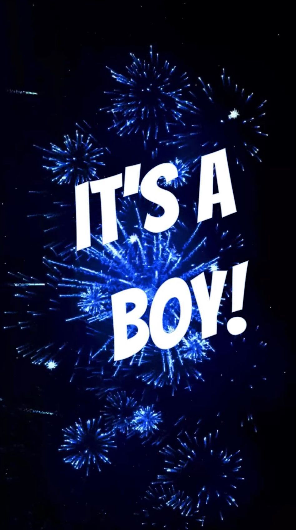 948x1697 Gender Reveal Video Invite, it's a Boy Announcement