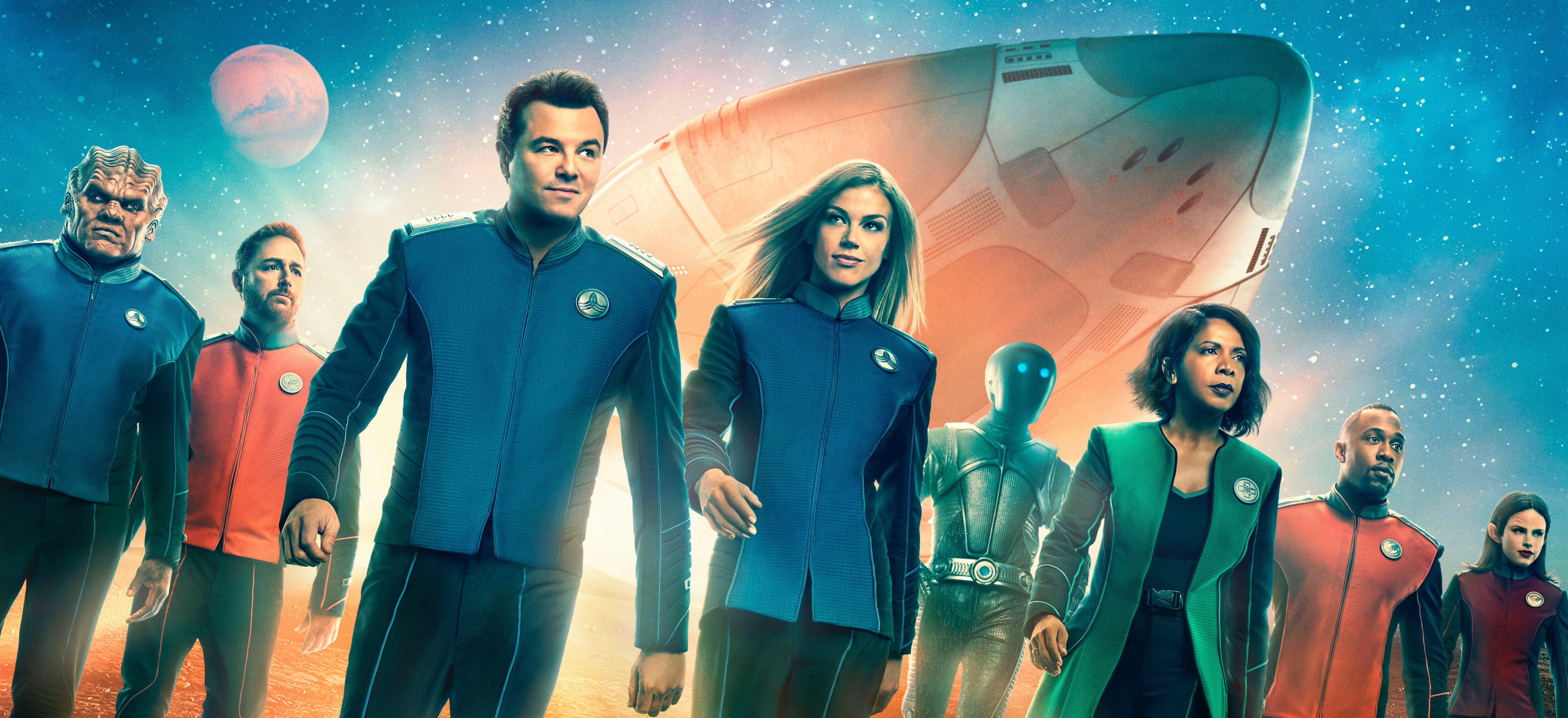7862x3600 TV Show The Orville 4k Ultra HD Wallpaper
