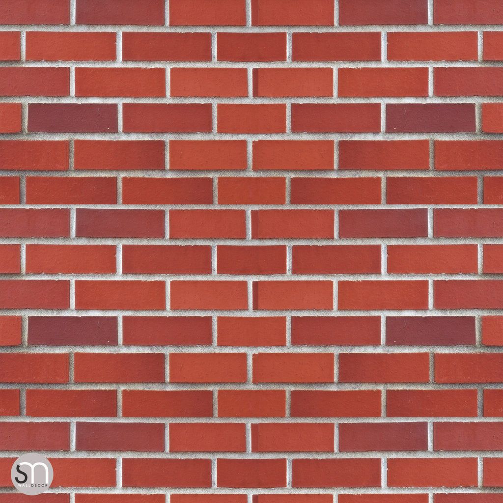 1024x1024 RED BRICK & Stick Realistic Texture Wallpaper