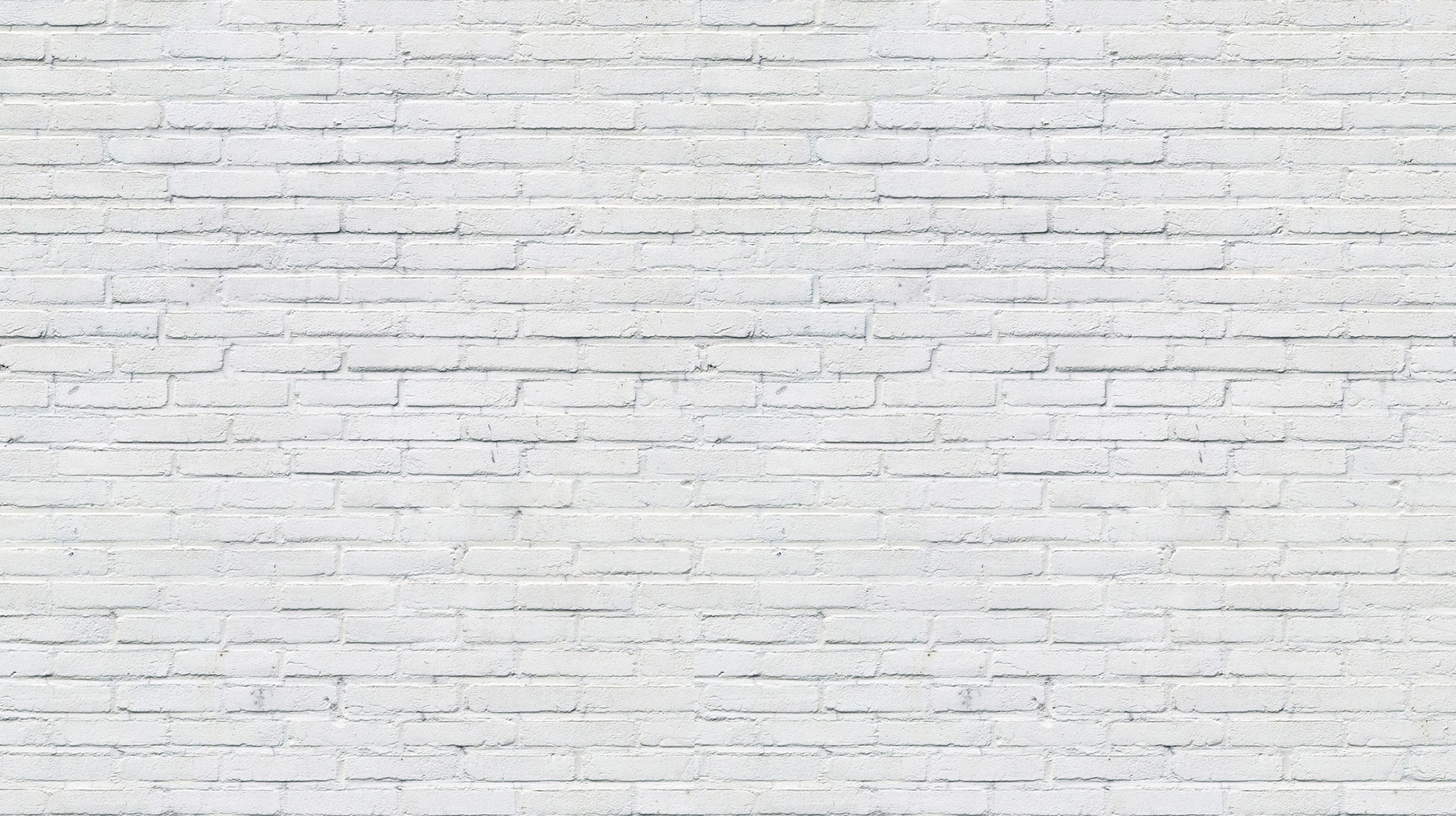 3000x1682 Textured White Brick Wallpaper