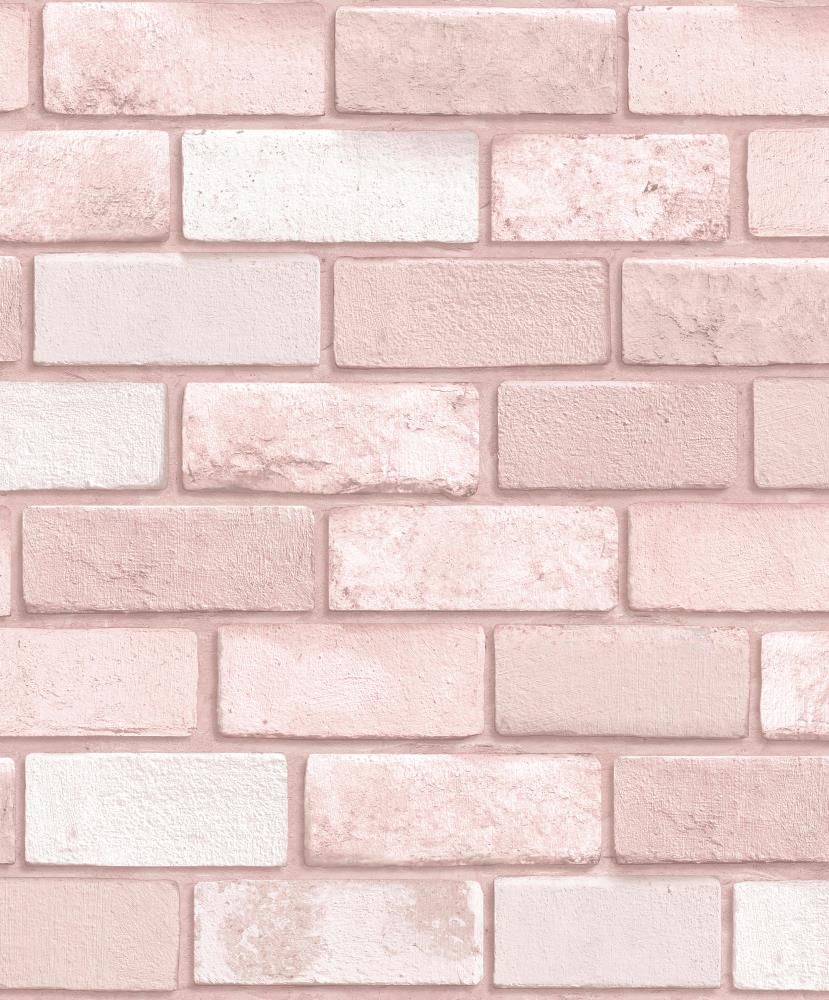 829x1000 Arthouse Diamond Pink Brick Wallpaper in the Wallpaper department at