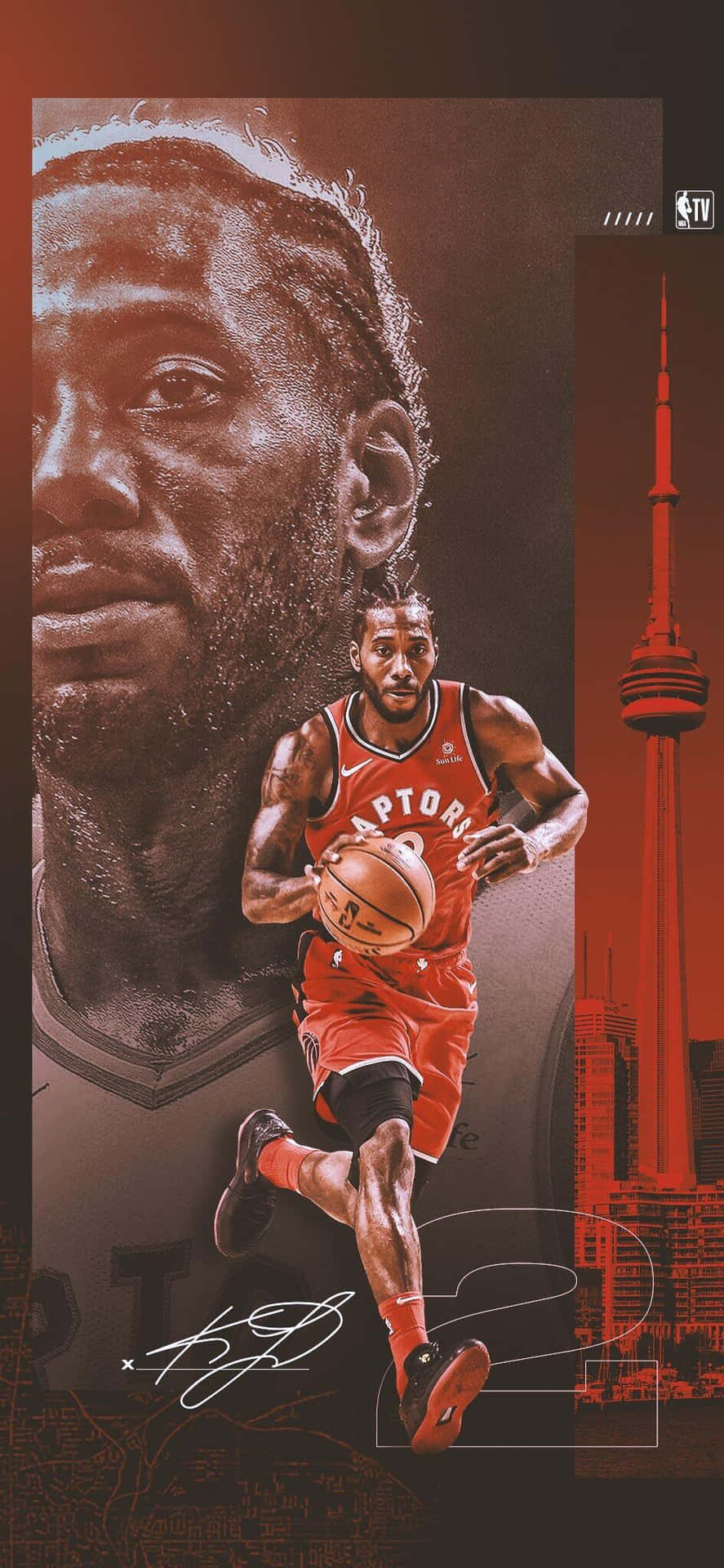 887x1920 Download Nba Toronto Raptors Phone Wallpaper
