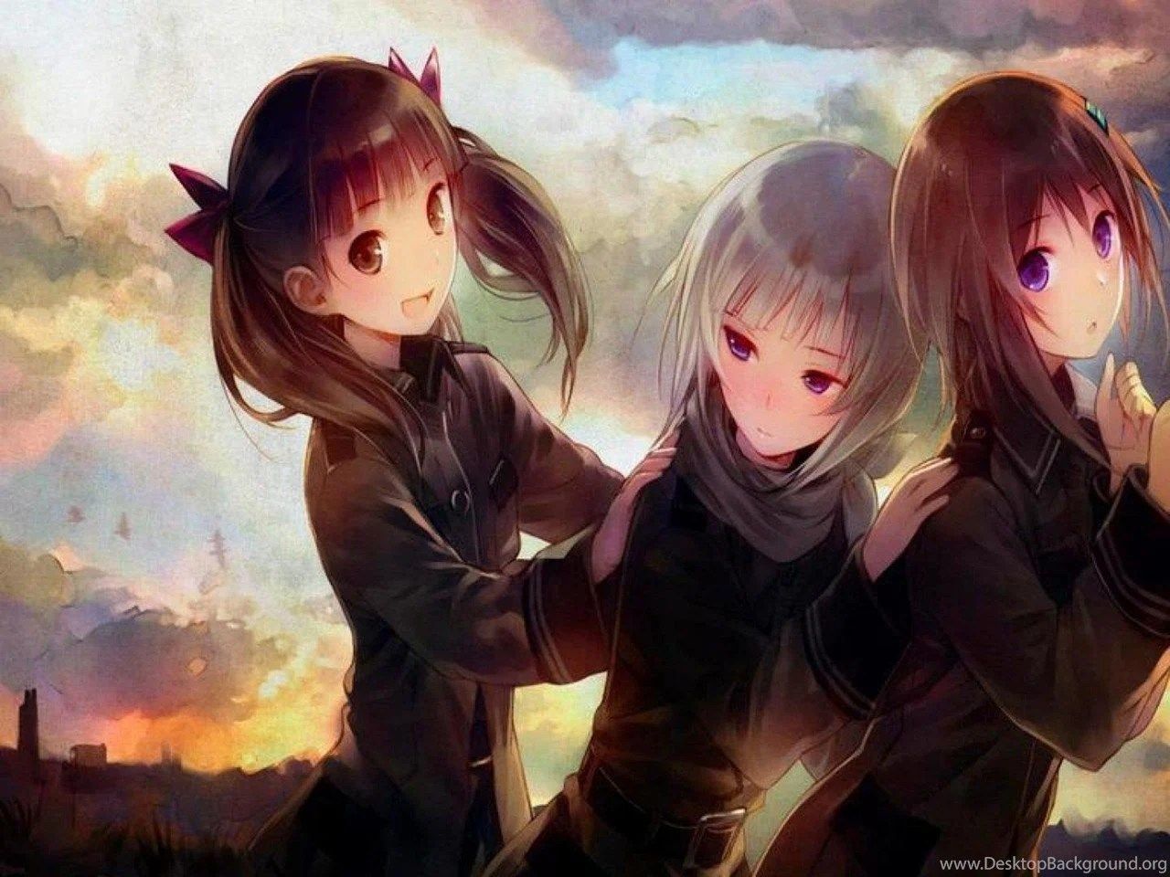 1280x960 Anime 3 Friends