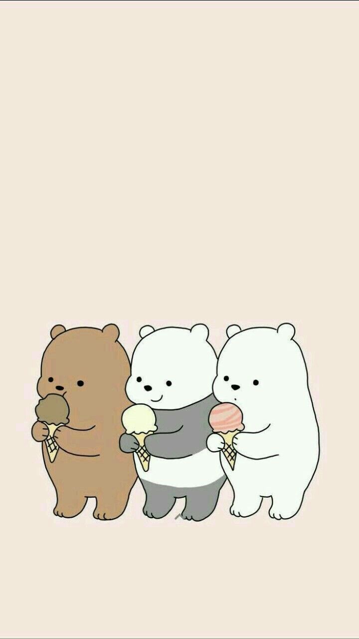 720x1280 3 friends group ❤ ideas. we bare bears wallpaper, bear wallpaper, ice bear we bare bears