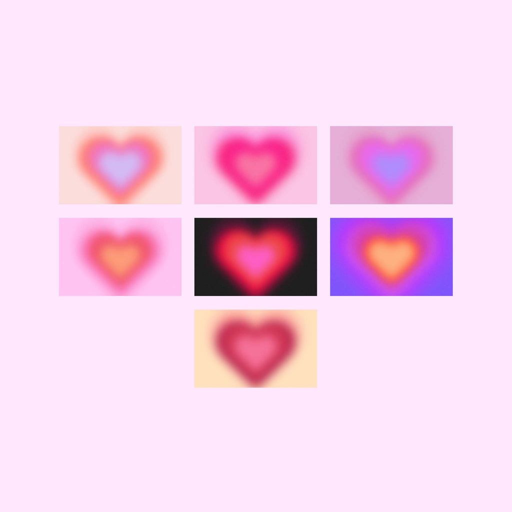 1024x1024 Aura Hearts Gradient Wallpaper