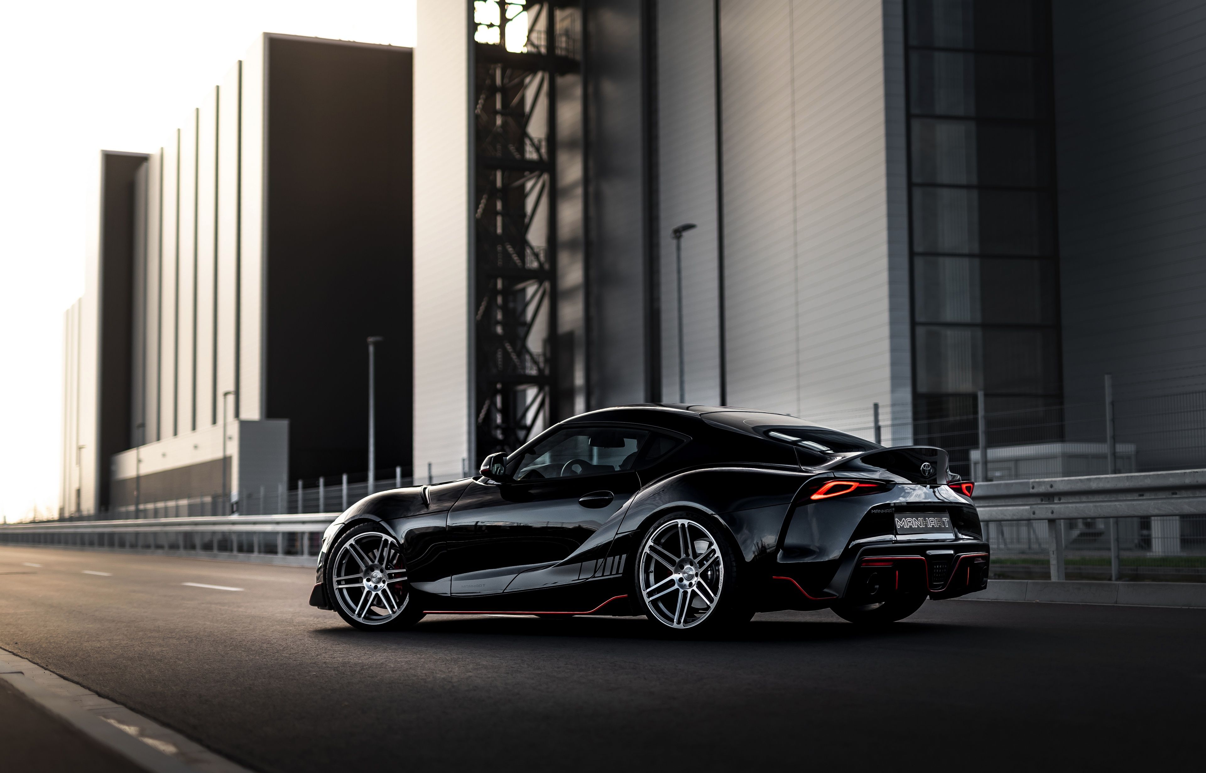 3840x2461 HD desktop wallpaper: Toyota, Car, Vehicles, Black Car, Toyota Gr Supra download free picture