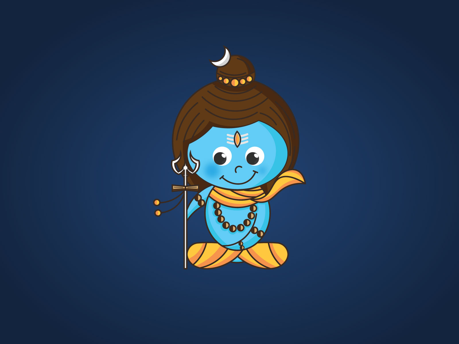 1600x1200 Baby Shiva Illustration 1 2 By Pranjal Medhi On Dribbble