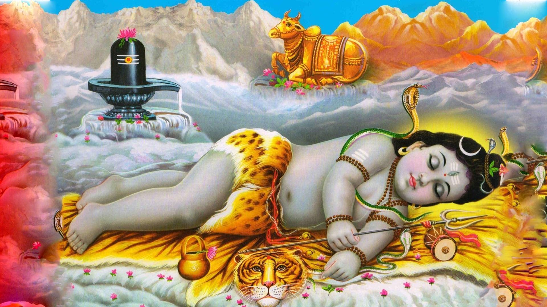 1920x1080 Baby Shiva Sleeping Photo HD Wallpaper