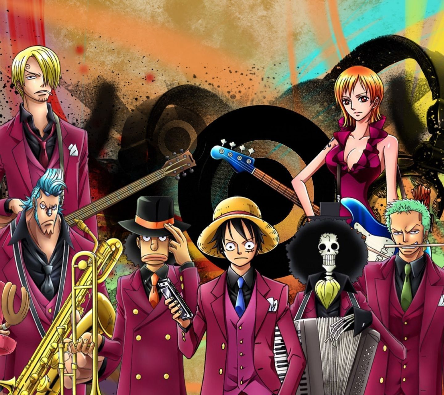 HD wallpaper: One Piece digital wallpaper, Anime, Brook (One Piece), Franky  (One Piece)