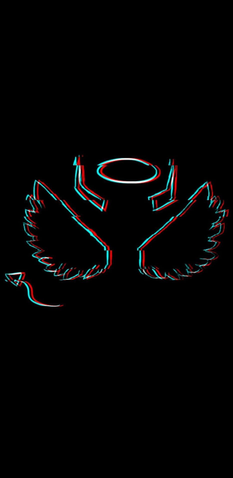 934x1920 Download Let the mysterious Black Glitch take you on an unexpected journey. Wallpaper